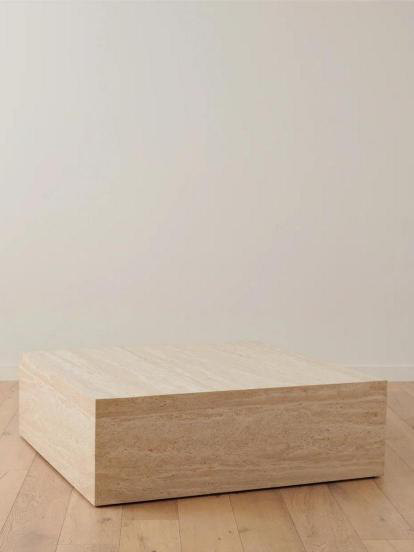 EDGC005 Light Beige Travertine coffee table