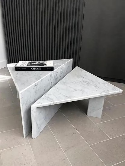 EDGC009 Carrara white coffee table