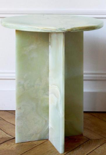 EDGST010 Green onyx or custom side table