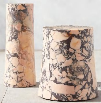 EDGST014 Purple Braccia marble or custom side table